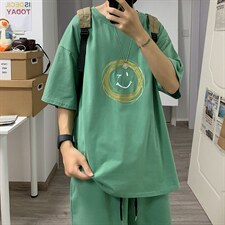 ！2023春夏新款男士短袖T恤纯棉宽松半袖体恤百搭上衣T602P25，男装T恤，电商B220