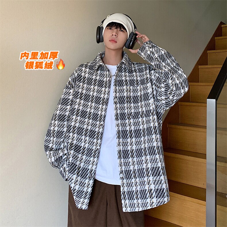 特批P65无差价薄款改小香风加厚棉服男士银狐绒加绒外套J547J加绒,男装棉衣,电商A001