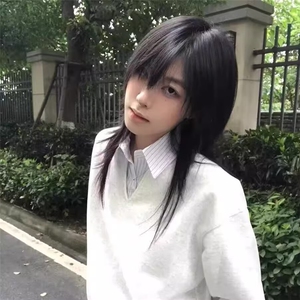 网 慵懒假两件t恤男友风穿搭宽松长袖上衣美式叠穿亨利衫B74-P42图片