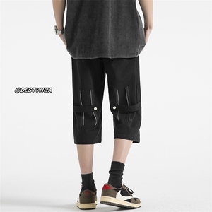 2023夏季新款美式高街七分裤M-5XL-DK2293-P40图片