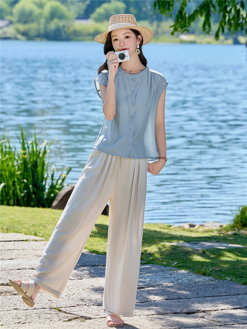 现货。新品2026年夏季时尚品质女士两件套套装,女装套装/套裙,依万里