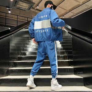 春秋装夹克外套休闲运动套装韩版潮流帅气男装搭配一套DS871TP75图片