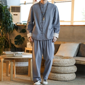 2025春夏新款长袖长裤套装风汉服唐装 四季1512-2003-P65图片
