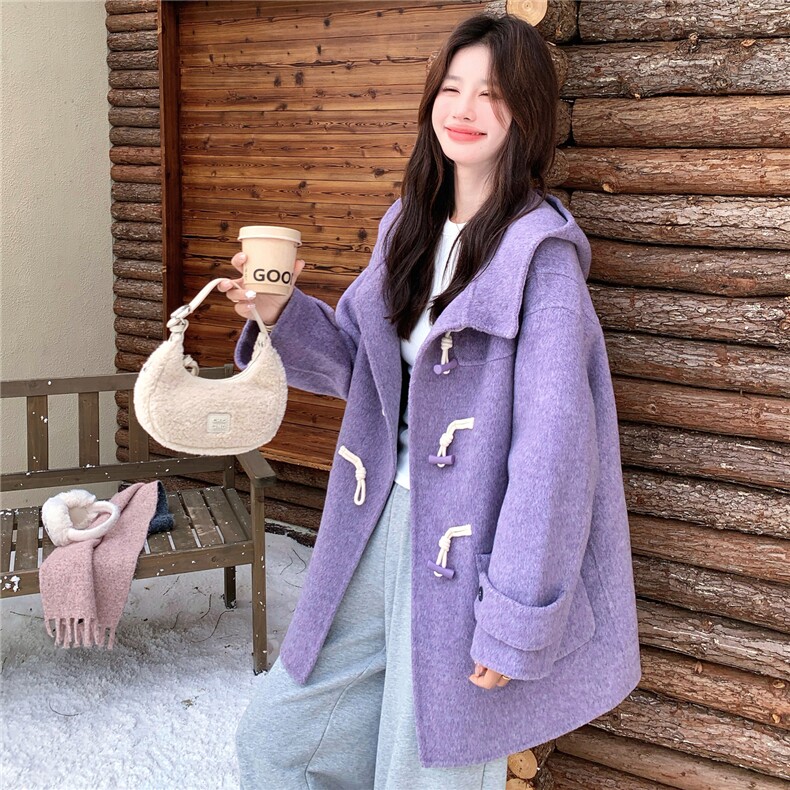 现货80羊毛10羊驼学院风牛角扣大衣2D145-Y8868-P295-控428,女装毛呢外套,2D145