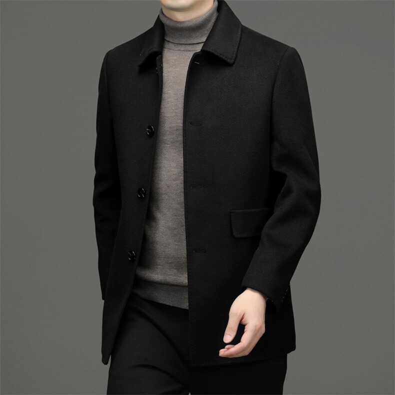 CRRR-MN99288钱塘2020-2中年男士毛呢商务休闲冬季厚款外套P280,男装毛呢大衣,钱塘207-2