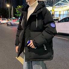 连帽棉服男女冬季加厚情侣面包服棉袄宽松棉衣外套MY844-310B-1，男装棉衣，星座310B-1