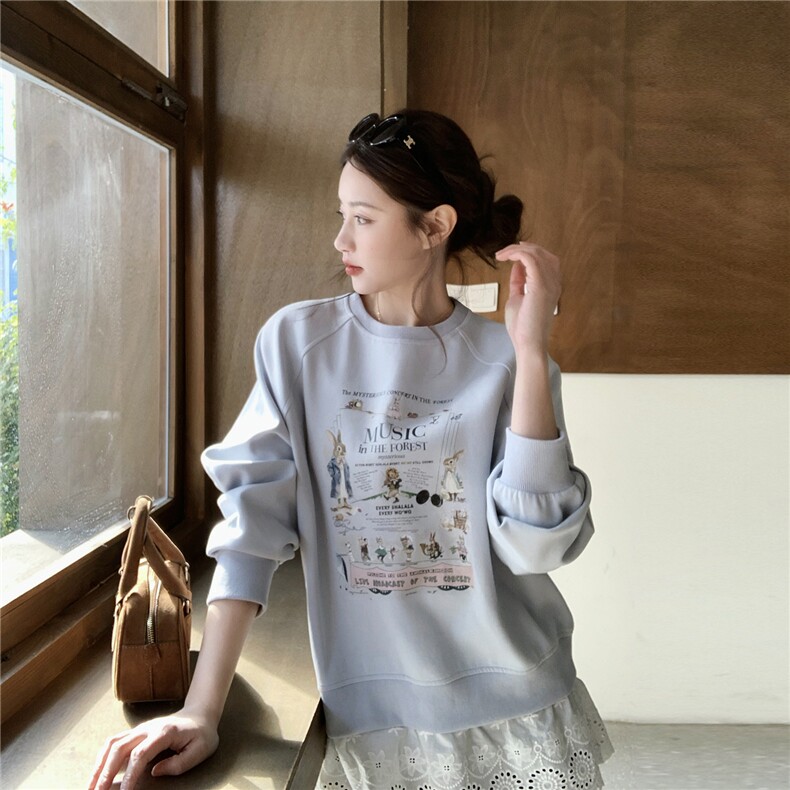 新品26春印花拼接卫衣2C293-Q923-P125-K198,女装卫衣/绒衫,2C293