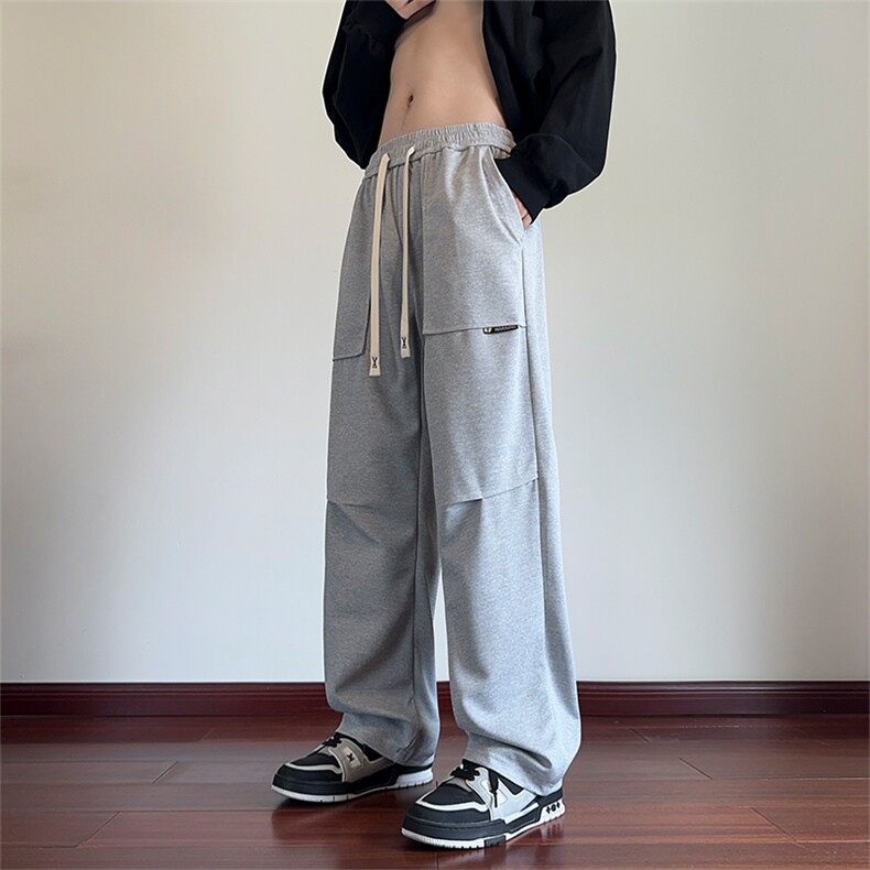 秋冬季美式高街vibe褶皱工装男潮牌休闲裤子XZ301b-2-CK716P28图片