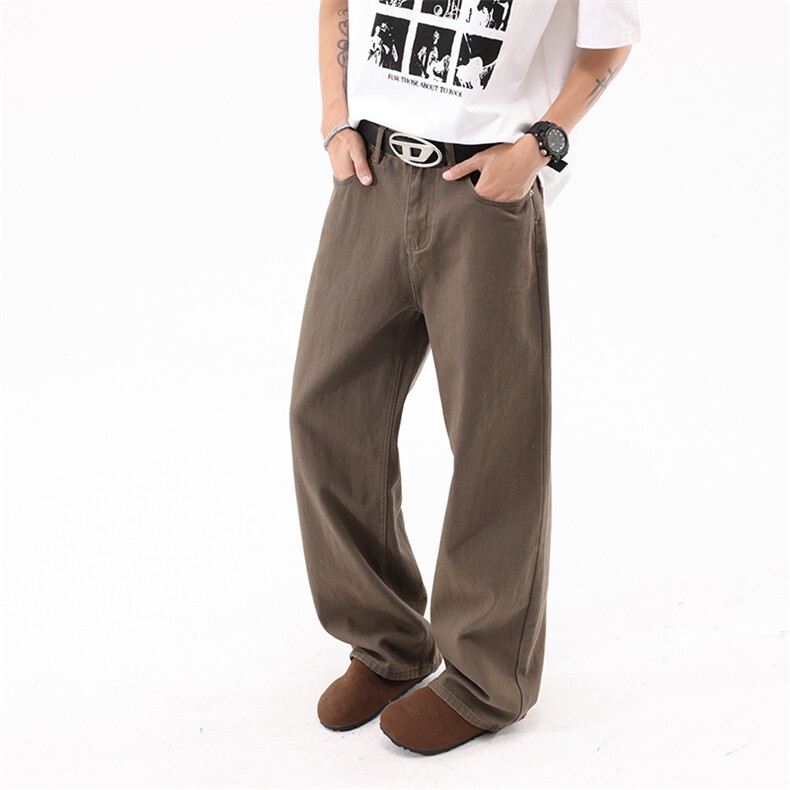 纯棉潮流宽松直筒牛仔裤简约休闲裤A161-C002-P55,男装牛仔裤,电商A161
