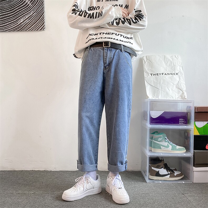 牛仔裤男宽松直筒裤K724P45,男装牛仔裤,星座1116-2
