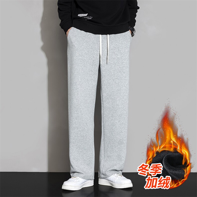 秋冬加绒加厚男裤休闲宽松ins卫裤束脚裤K206加绒P48,男装休闲裤,星座1107