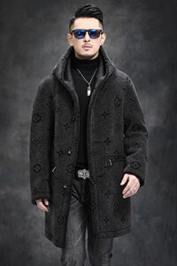 Y-K613-1冬季新款羊剪绒外套男羊毛夹克商务皮草男装P360，男装皮衣，电商B360