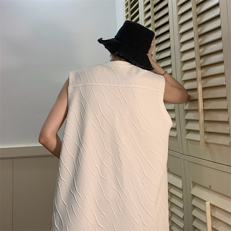 23新款肌理感无袖铆钉设计背心男坎肩T恤A316-1Y85P30控48,男装背心/马甲,星座906（原电商a316-1）