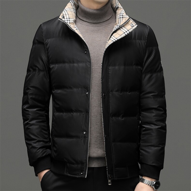 DF8818钱塘2020-2中年男士冬季厚款商务休闲简约羽绒服P245,男装羽绒服,钱塘207-2