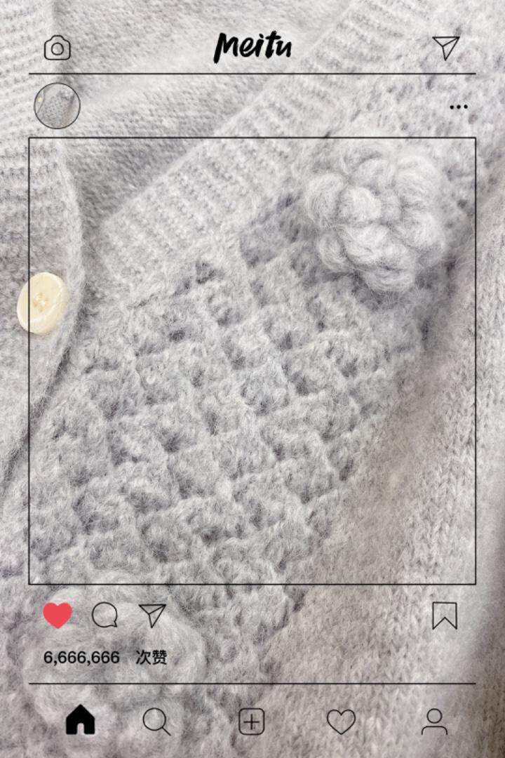 新款现货，好看绣花开衫灰白两个色，其它，CHERRY·印