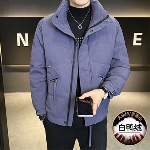 8333-P155 标50%白鸭绒2025冬季男士羽绒服立领休闲加厚外套图片