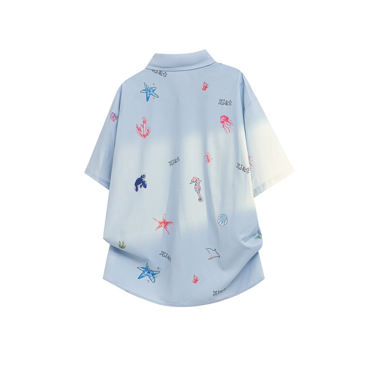 CS1141-特P35控68花衬衫男短袖夏季休闲薄款冰丝半袖宽松大码,男装T恤,电商A059