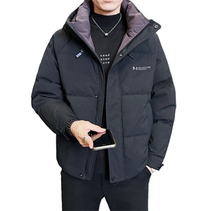 冬季店主风新款连帽标羽绒服男 短款保暖羽绒外套Y12006-P265图片