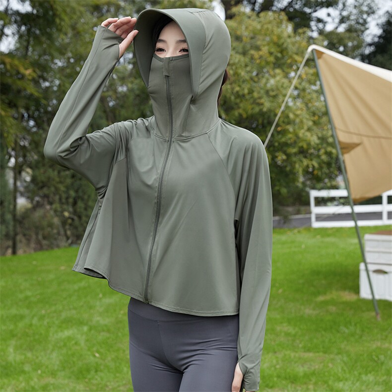 夏季新款冰丝防晒衣短款外套防紫外线遮阳服女皮肤衣凉感F066,女装防晒衣,星座1403A