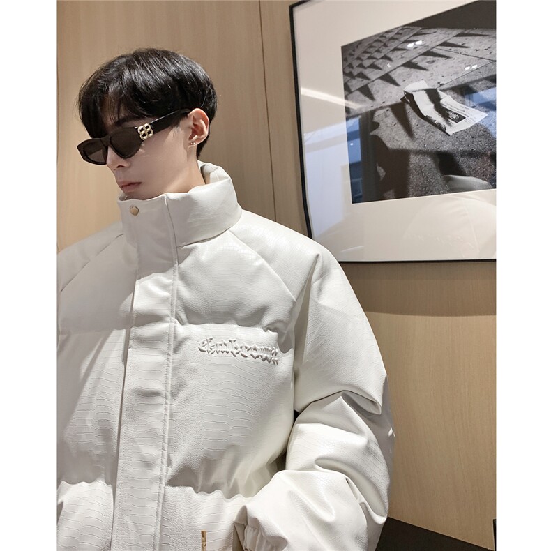 港风鳄鱼纹钢印字母设计棉衣男MY77093P120控168抖音控198，男装棉衣，星座227-7