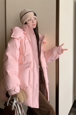 现货现货买家秀新款粉色少女感羽绒服女冬2C052-8818-P225-K328，女装羽绒服，2C052