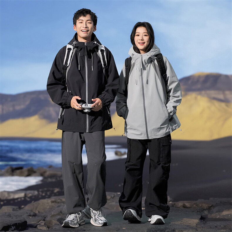 秋季宽松夹克男撞色冲锋衣外套DSA157B-JK7837-P68,男装夹克,电商A157B