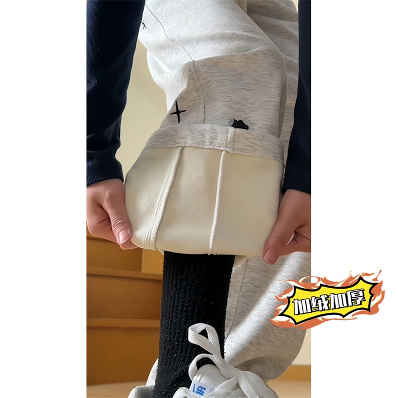 抖音直播 刺绣休闲长裤 CK19-特p39 加绒款CK19JR-特p45图片