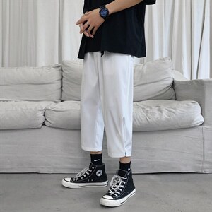 裤子男夏季工装潮流裤韩版宽松直筒ins七分裤休闲裤1211-特批20，男装休闲裤，星座718-1
