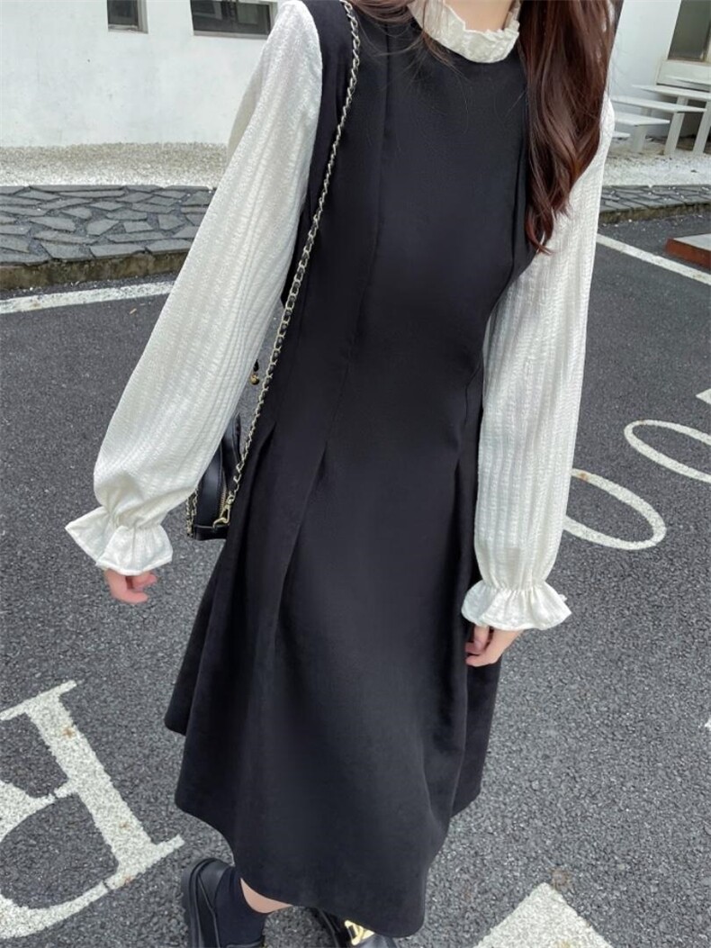 冬款现货内搭连衣裙，女装连衣裙，欧蔓意