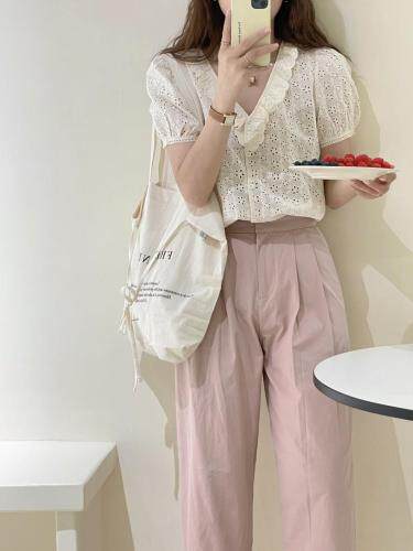 夏季新款蕾丝花边小衫，其它，miluroom