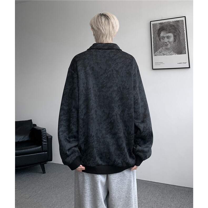 现货WY10165-特P48控88美式复古解构拼接大码男宽松情侣套头卫衣,男装卫衣,电商A059