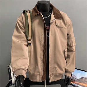 潮流底率巴恩风撞色翻领夹克男 xh103-特p75图片