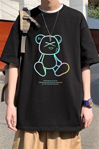 DX17139-P20纯棉短袖t恤男大码半袖打底衫宽松体恤衫港风，男装T恤，电商A040