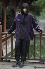 中性新中式风朝休闲丝绒（蓝龙王）重工刺绣加厚唐装JK108，男装民族服装，星座305A（原312A-1）