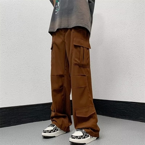 欧美风高级感2023美式工装裤男潮休闲高街情侣长裤子K0500-P45图片