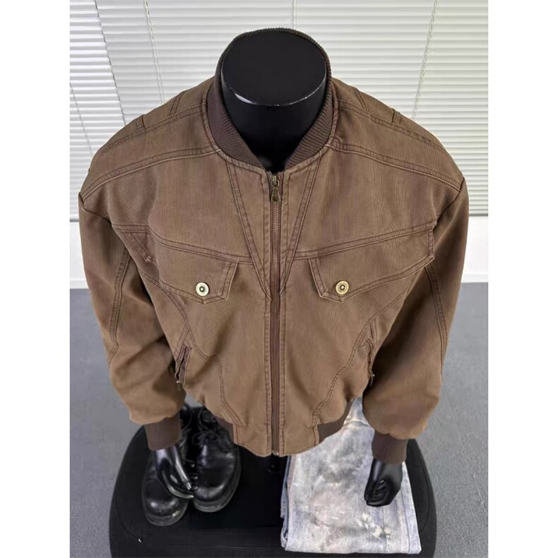 复古做旧工装夹克外套JK088-P90棉衣105,男装夹克,星座313A(原308A-2)