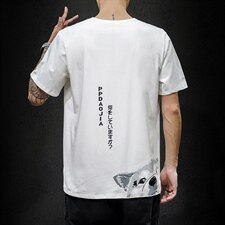 2021夏季新日系大码男马切达已注册卡通印花T恤宽松短袖T1006-P25，男装T恤，电商A001