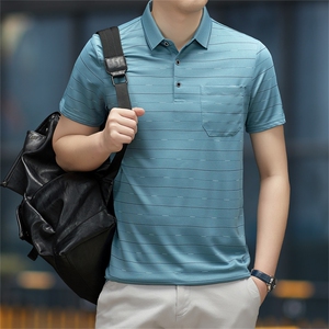 POLO衫男半袖衣服男士体恤衫T恤潮牌休闲翻领爸爸短袖WK5873-P50图片