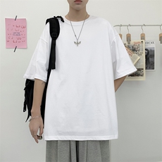 260克新款多色男士情侣款款松潮流半袖青少年圆领短袖JC022P17，男装T恤，星座1905A（原电商B343）