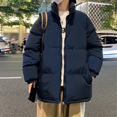 主推十万现货新款港版纯色港风立领宽松保暖棉衣外套CYMY9099-P55，男装棉衣，电商A128
