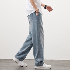 美式复古直筒牛仔裤男春季新款显高显瘦百搭长裤8061-P50限价79，男装牛仔裤，电商A178