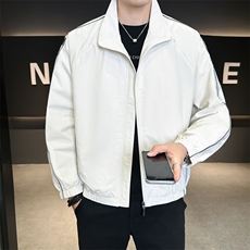 秋季夹克男2025新款宽松潮牌休闲立领男装外套A313-J112561-P130，男装夹克，电商A313