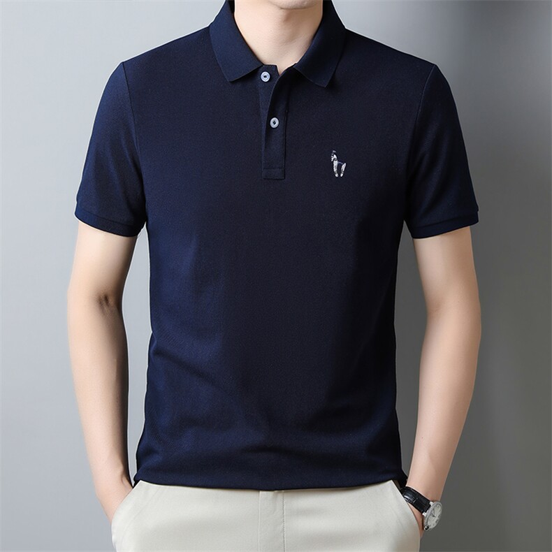 男士夏季短袖T恤时尚百搭翻领POLO衫半袖中年装T恤XY8865-P75,男装T恤,星座1105-3