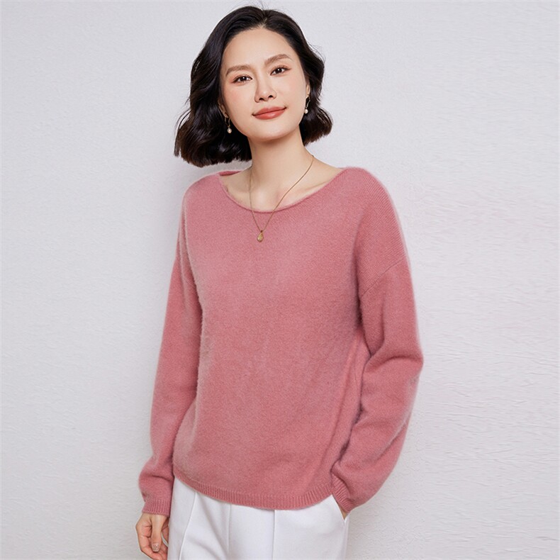时尚百搭宽松显瘦羊毛女士毛衣,女装羊毛衫,温伦斯特羊绒