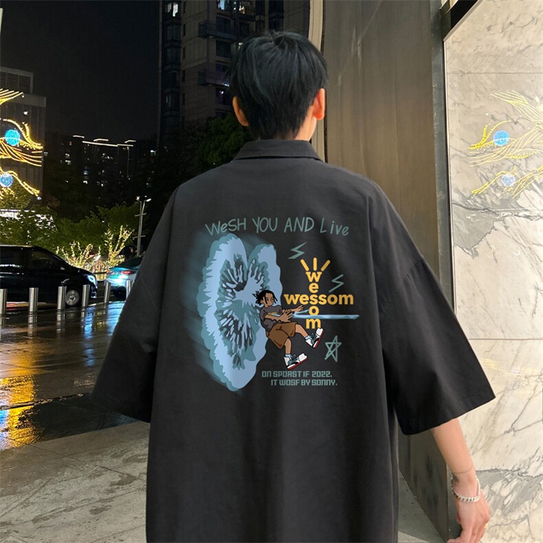 量大优供视频冰丝短袖衬衫男DS242-特P25,男装T恤,电商B367