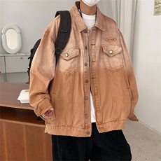 牛仔外套男春秋韩版潮流潮牌夹克男休闲上衣服JK0892-P75，男装夹克，星座308B-1