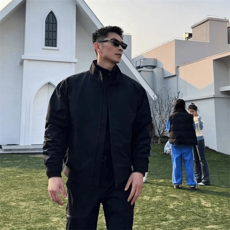 网络图现货复古棒球服外套男春秋季休闲工装飞行员夹克JH510-P46,男装夹克,星座715-7