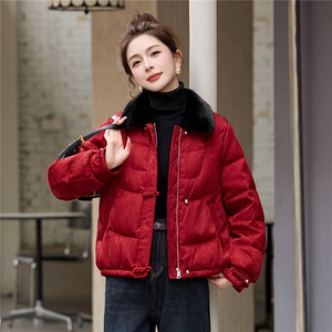 2025年冬季短款羽绒中式新款羽绒服图片