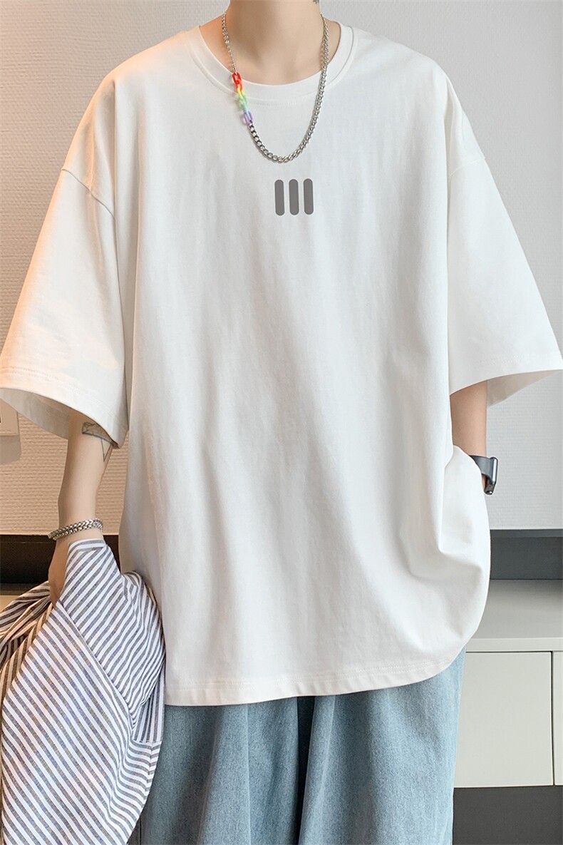 已注册/夏季内景日系潮牌休闲短袖T恤男潮宽松打底衫DT00104/P25,男装T恤,电商B316