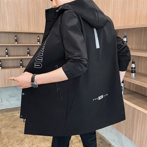 M-8XL 主推 2026秋季大码连帽风衣夹克外套 109-J2169-P90.95图片